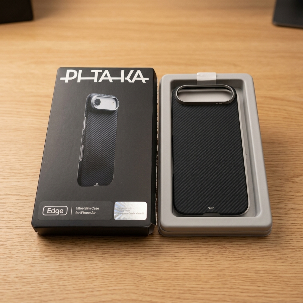 PITAKA Edge パッケージ箱とケース本体